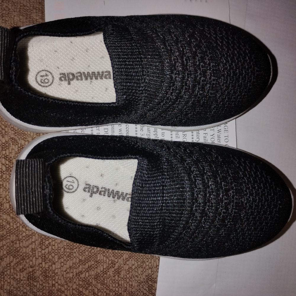 Black Kids Slip-On Sneakers